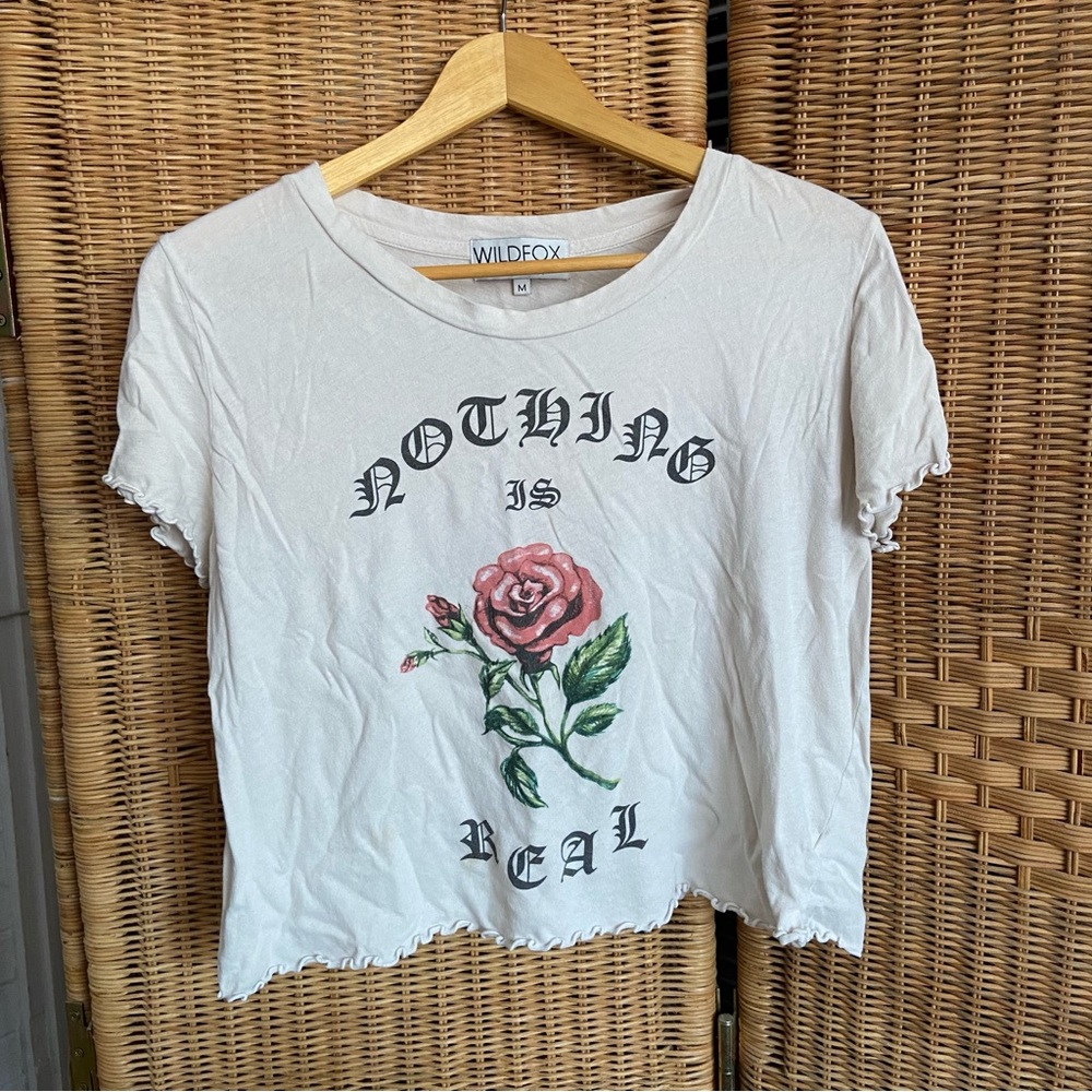 Wildfox Cotton Cropped Shirt